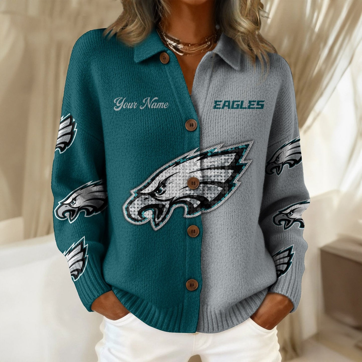 PHI x NFL Cardigan Jacket 1011 DatND DVT