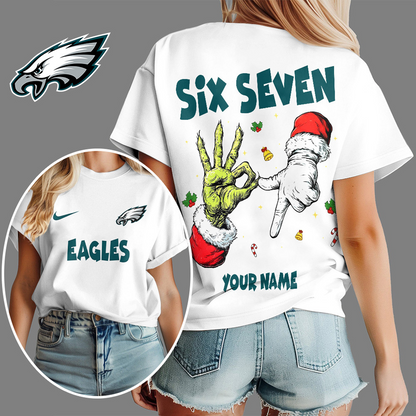 PHI x NFL Funny Six Seven Hot Trend Tshirt Custom Any Name DATND TANTD