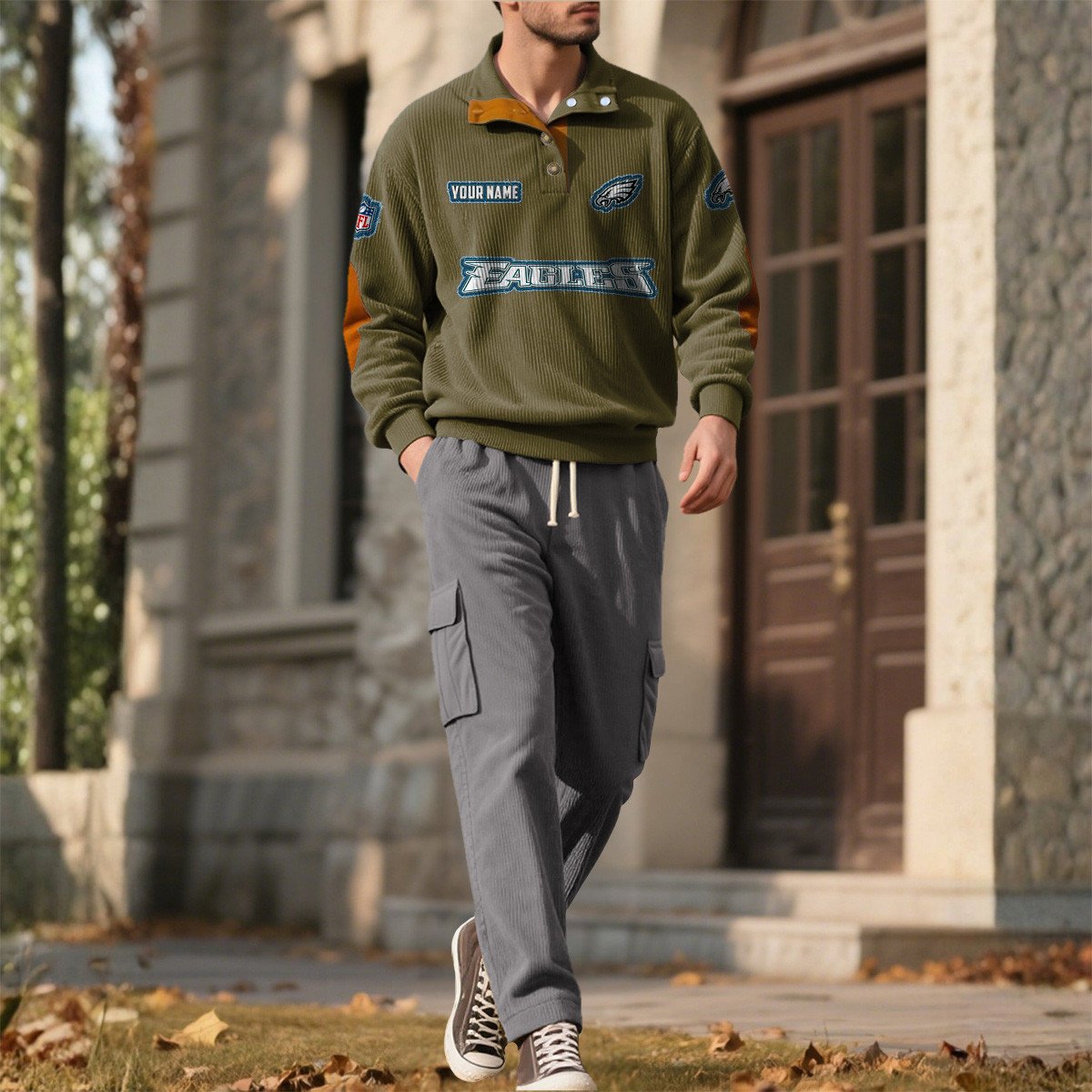 PHI x NFL Men's Corduroy Sweatshirt 1011 DatND DVT