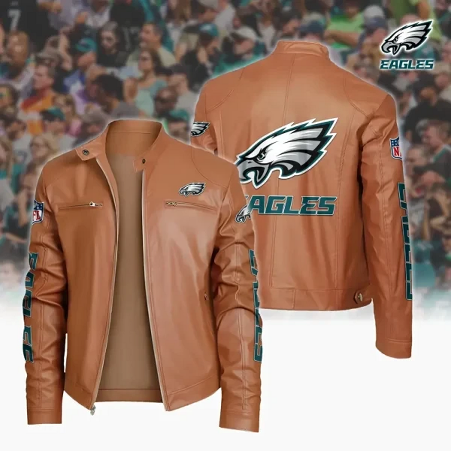 PHI x NFL Sport Leather Jacket DATND TANTD