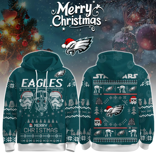 PHI x NFL Unisex Merry Christmas The Force Edition Hoodie DATND TANTD