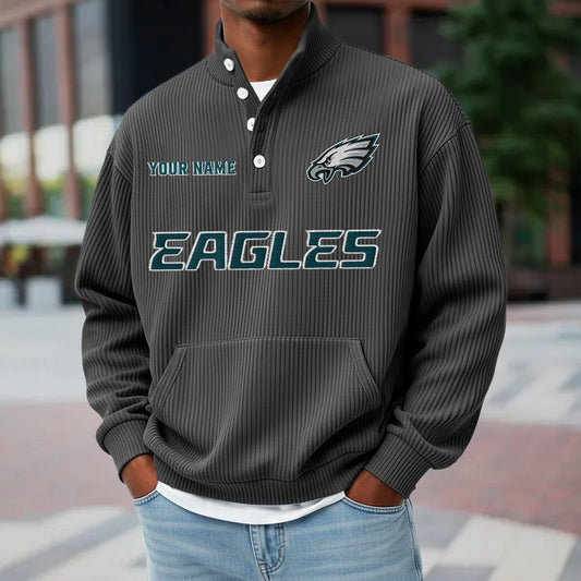 PHI x NFL Waffle High Neck Long Sleeved Sweatshirt DATND TANTD 221125