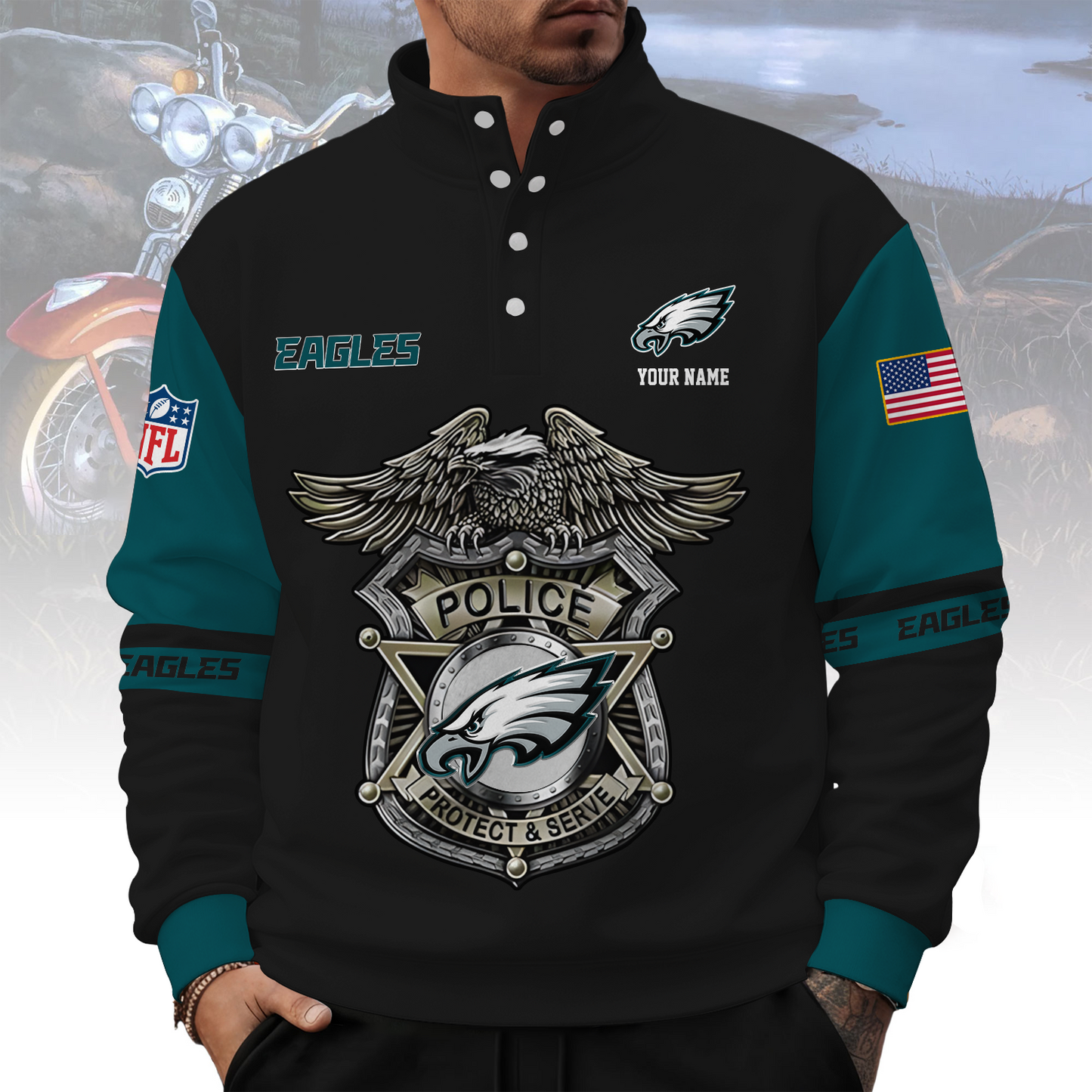 PHI x NFL Western Style Sweater With Buckles DatND ThuongNH