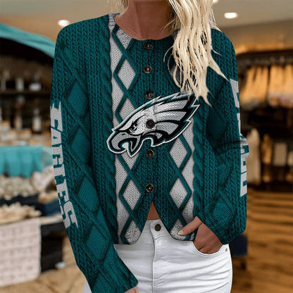 PHI x NFL Women's Cardigan Sweater DatND DVT