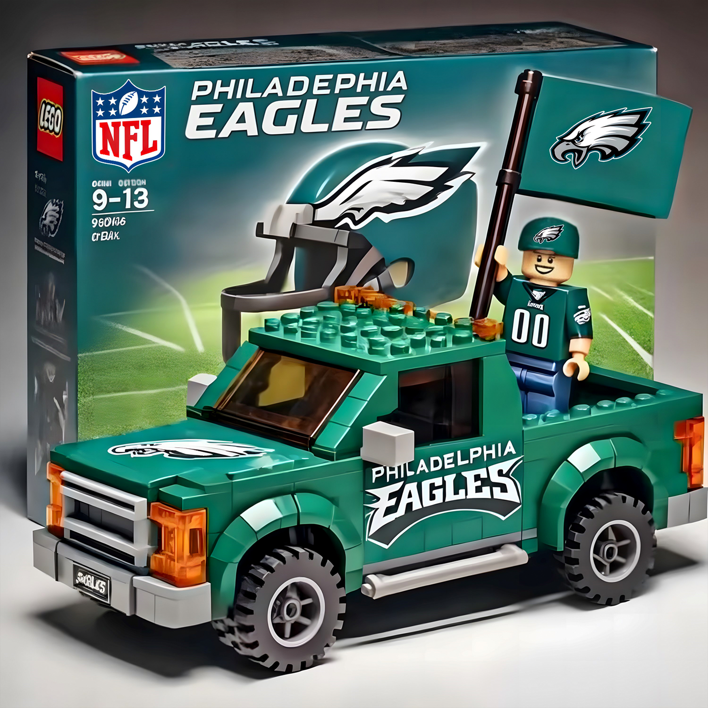 32 Teams Pickup Truck Building Blocks NDD TANTD