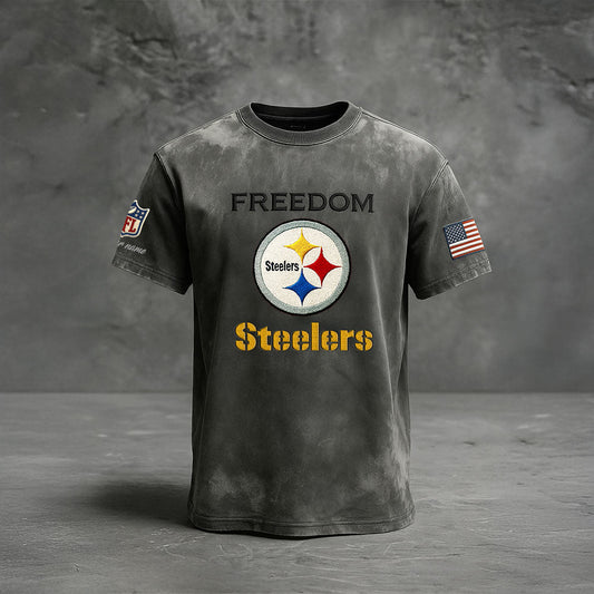 PIT Premium NFL The Freedom Washed Tee DatND DVT