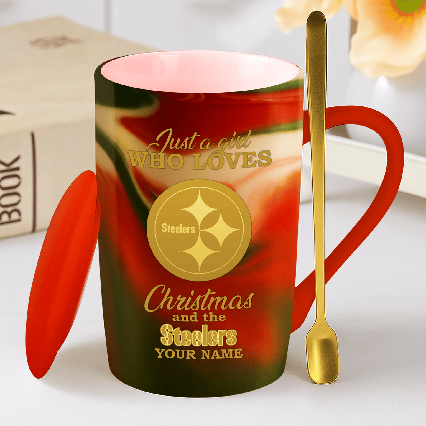 PIT x NFL Christmas Ceramic Cup DATND TANTD