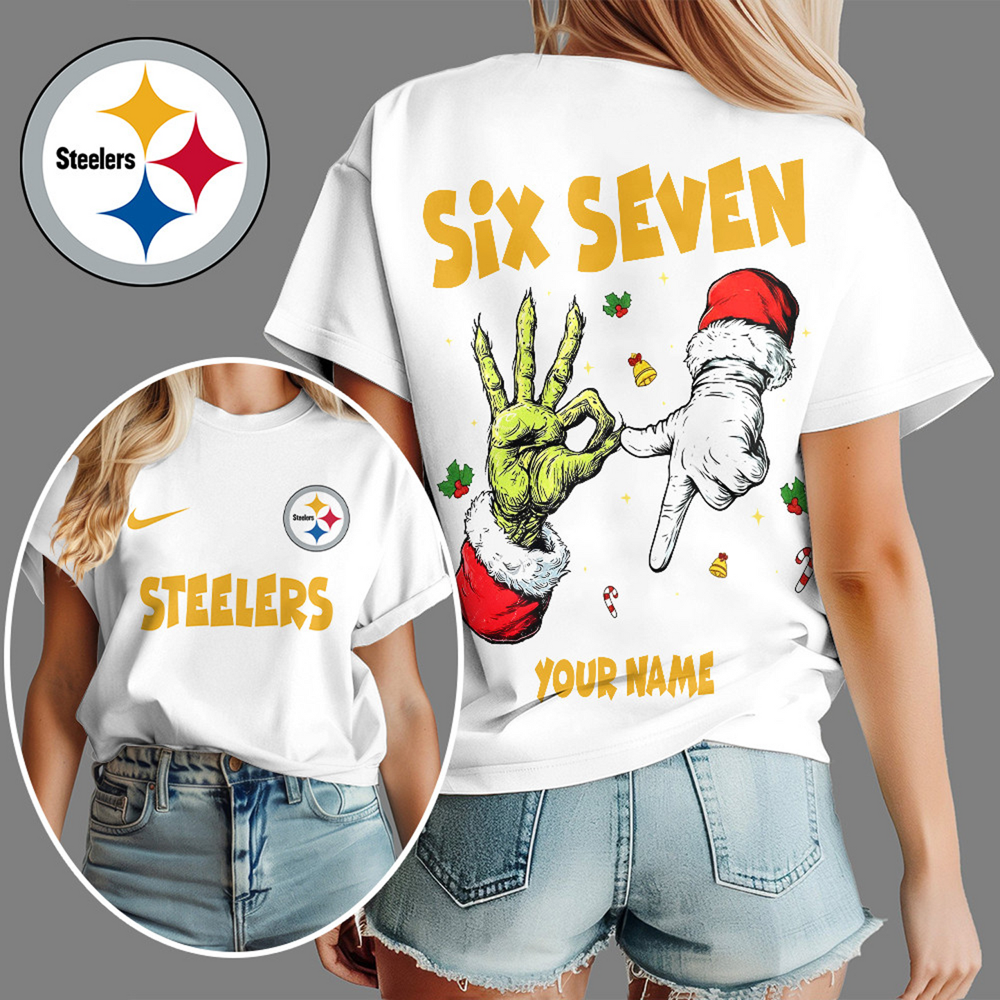 PIT x NFL Funny Six Seven Hot Trend Tshirt Custom Any Name DATND TANTD