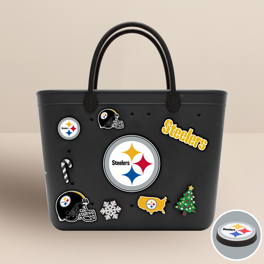 PIT x NFL Rubber Tote Bag with Team Charms DATND TANTD