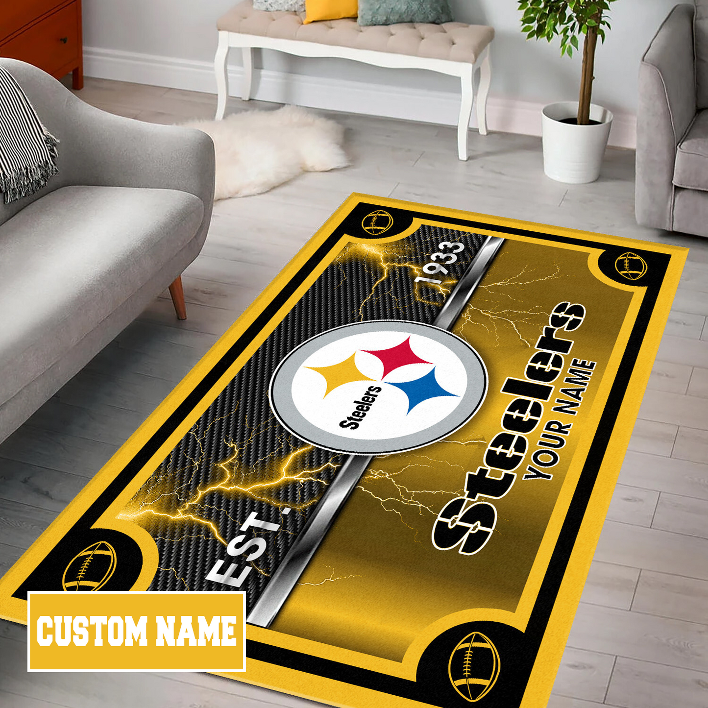 PIT x NFL Rug DATND TANTD