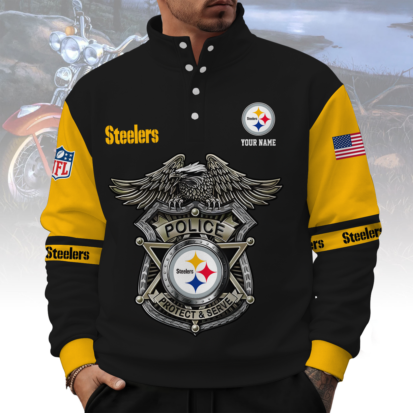 PIT x NFL Western Style Sweater With Buckles DatND ThuongNH