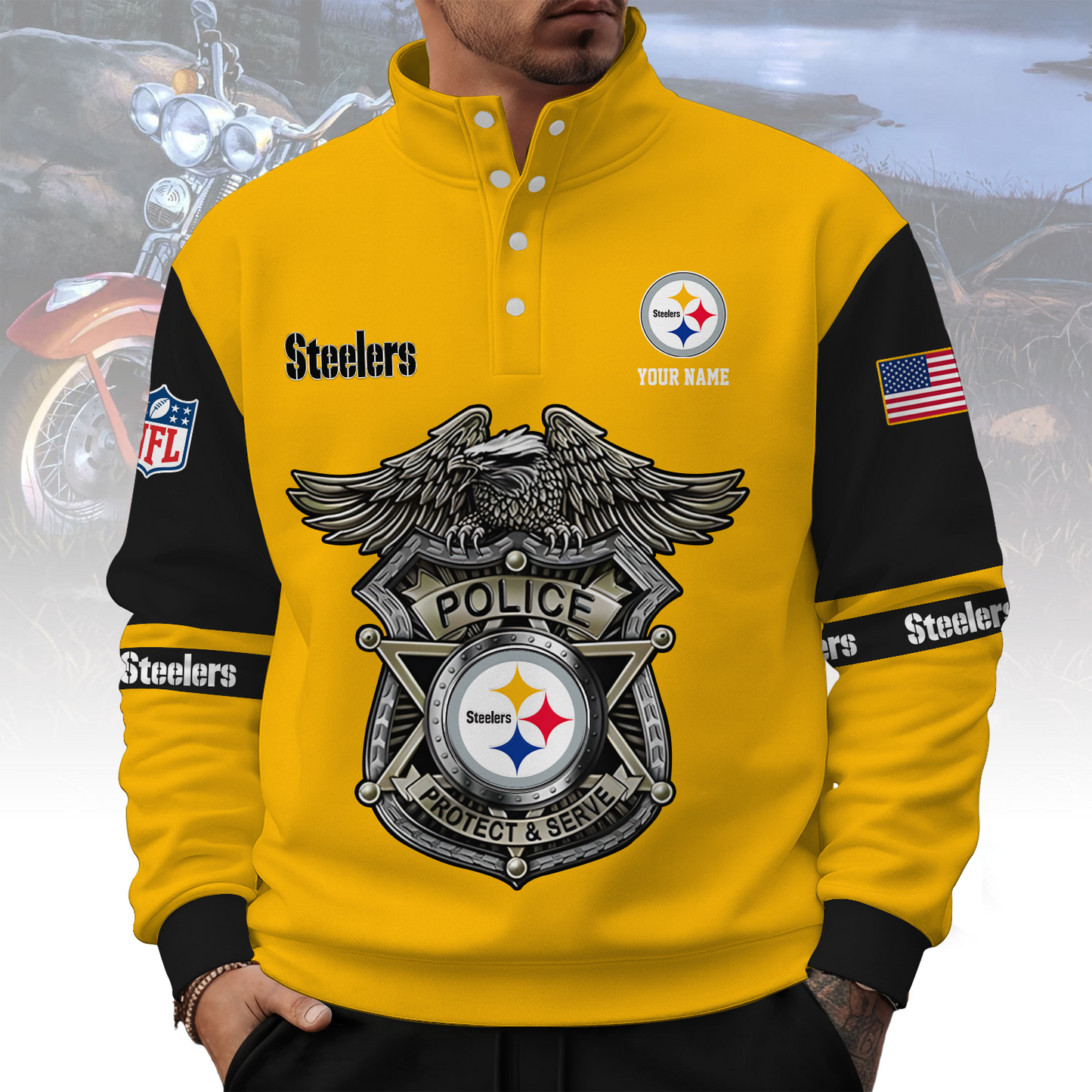 PIT x NFL Western Style Sweater With Buckles DatND ThuongNH