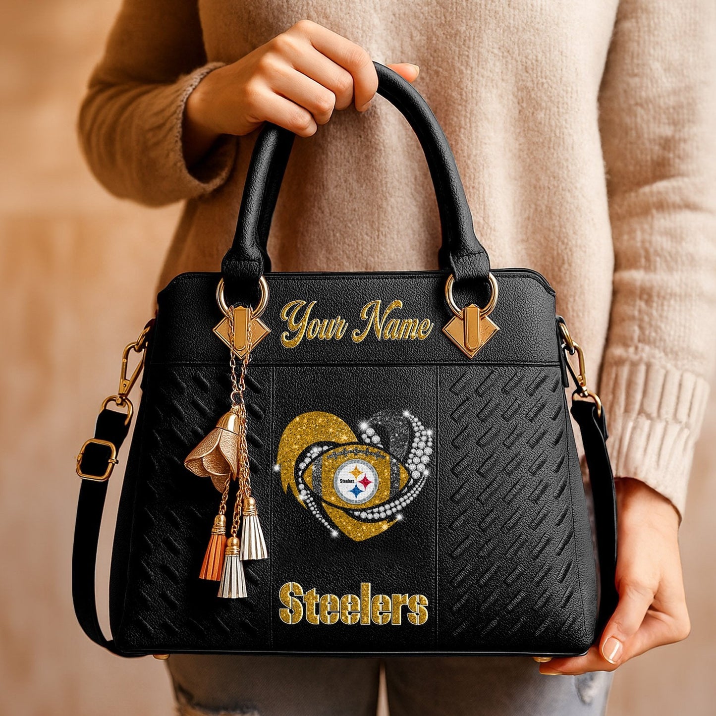 PIT x NFL Zip Handbag 0811 DatND DVT