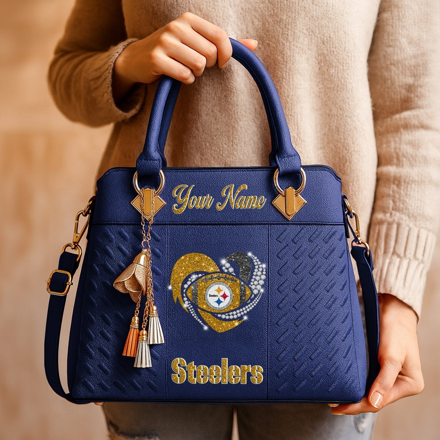 PIT x NFL Zip Handbag 0811 DatND DVT