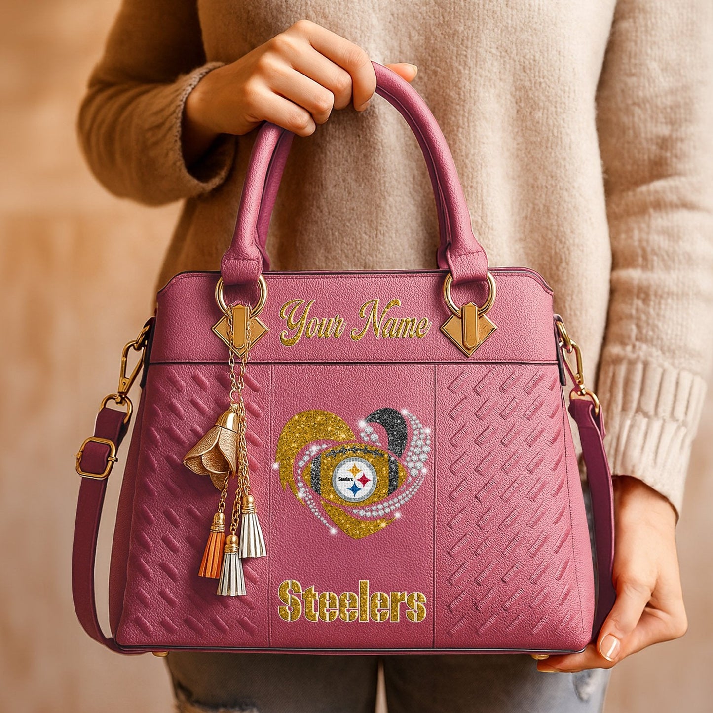 PIT x NFL Zip Handbag 0811 DatND DVT