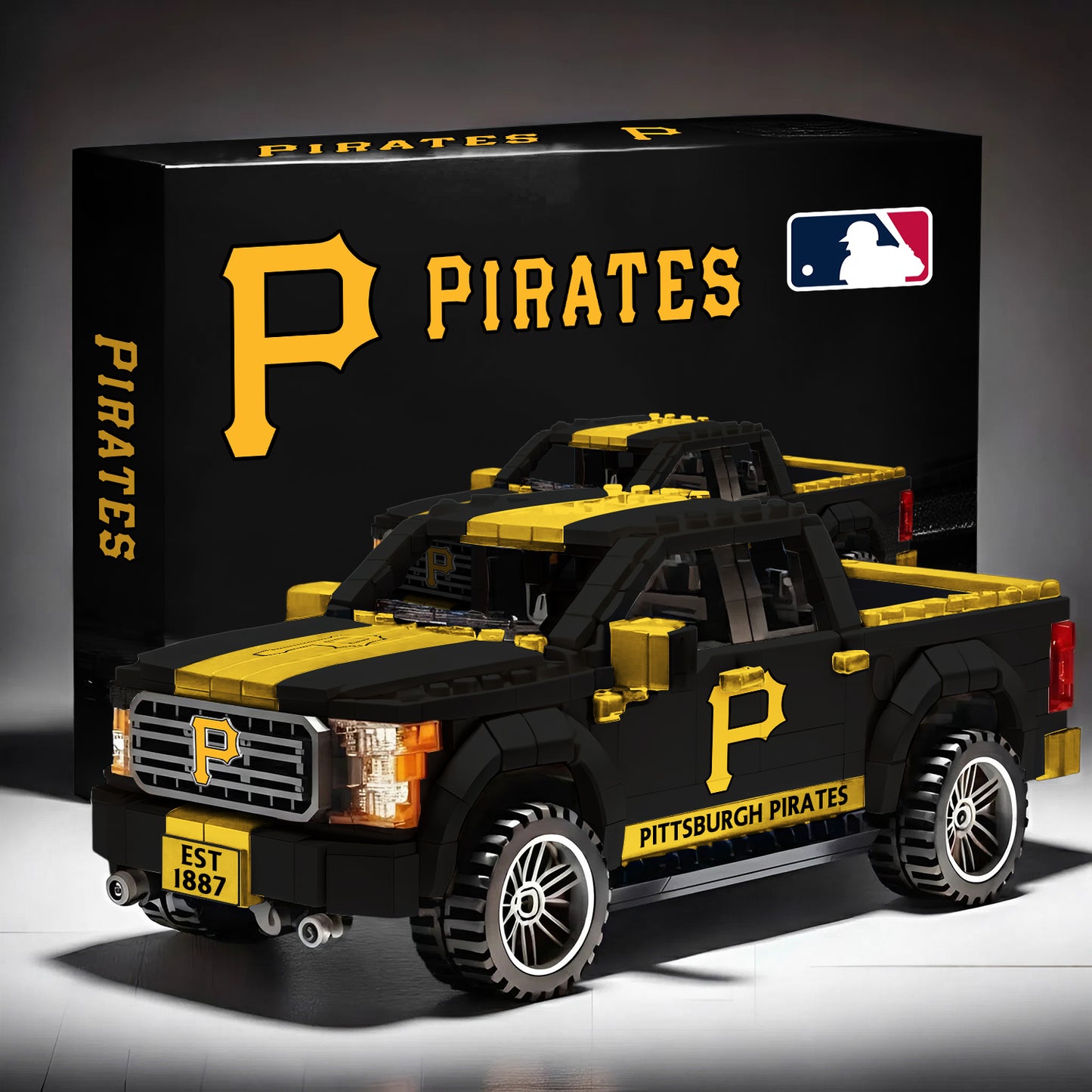 MLB 3D Racing Truck Model Building Block Set V1 NAK NHM