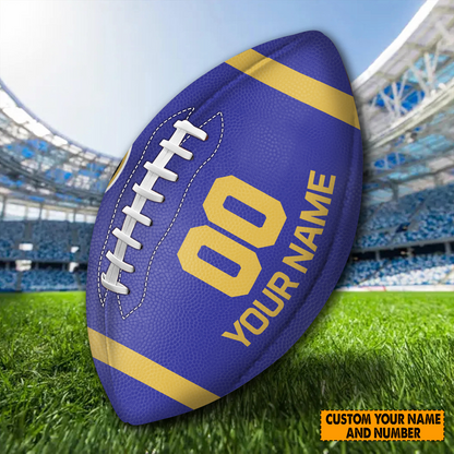 PREMIUM NFL X BATI Personalized Rugby Ball For Fan - Limited Edition NDT TDT