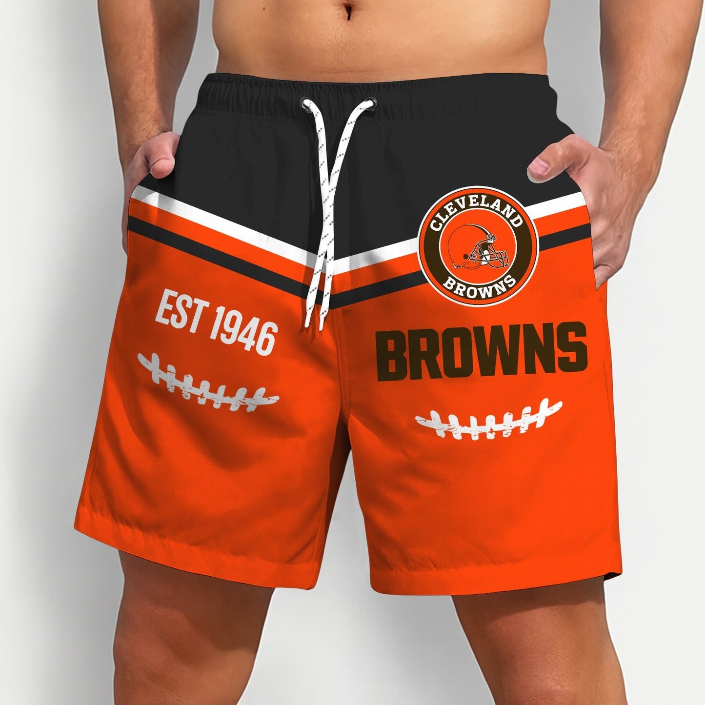 PREMIUM NFL X CLE Short Pants For Men Gifts FOR FAN 2025 NDT NHM