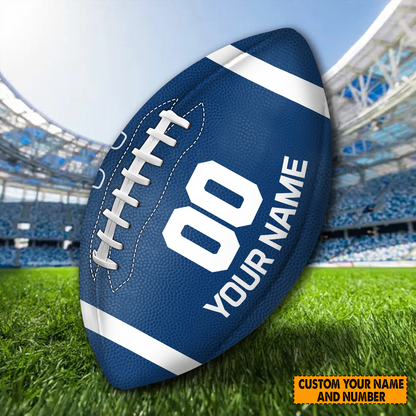 PREMIUM NFL X COL Personalized Rugby Ball For Fan - Limited Edition NDT TDT