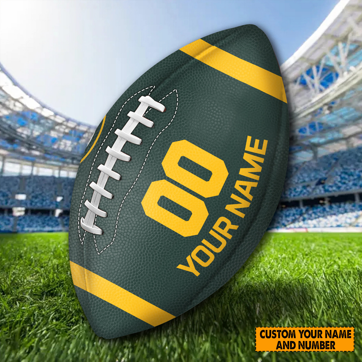 PREMIUM NFL X GB Personalized Rugby Ball For Fan - Limited Edition NDT TDT