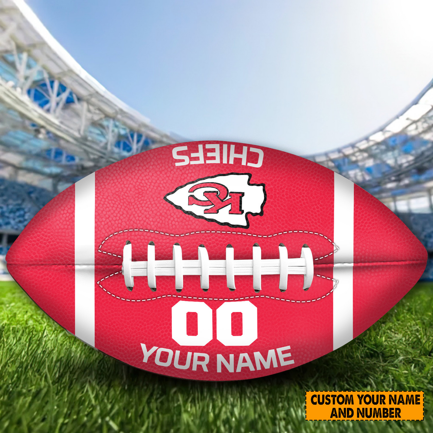 PREMIUM NFL X KCC Personalized Rugby Ball For Fan - Limited Edition NDT TDT