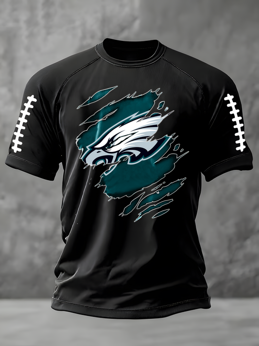 PREMIUM NFL X PE Freedom American Flag Print Casual T-Shirt NDT HLP