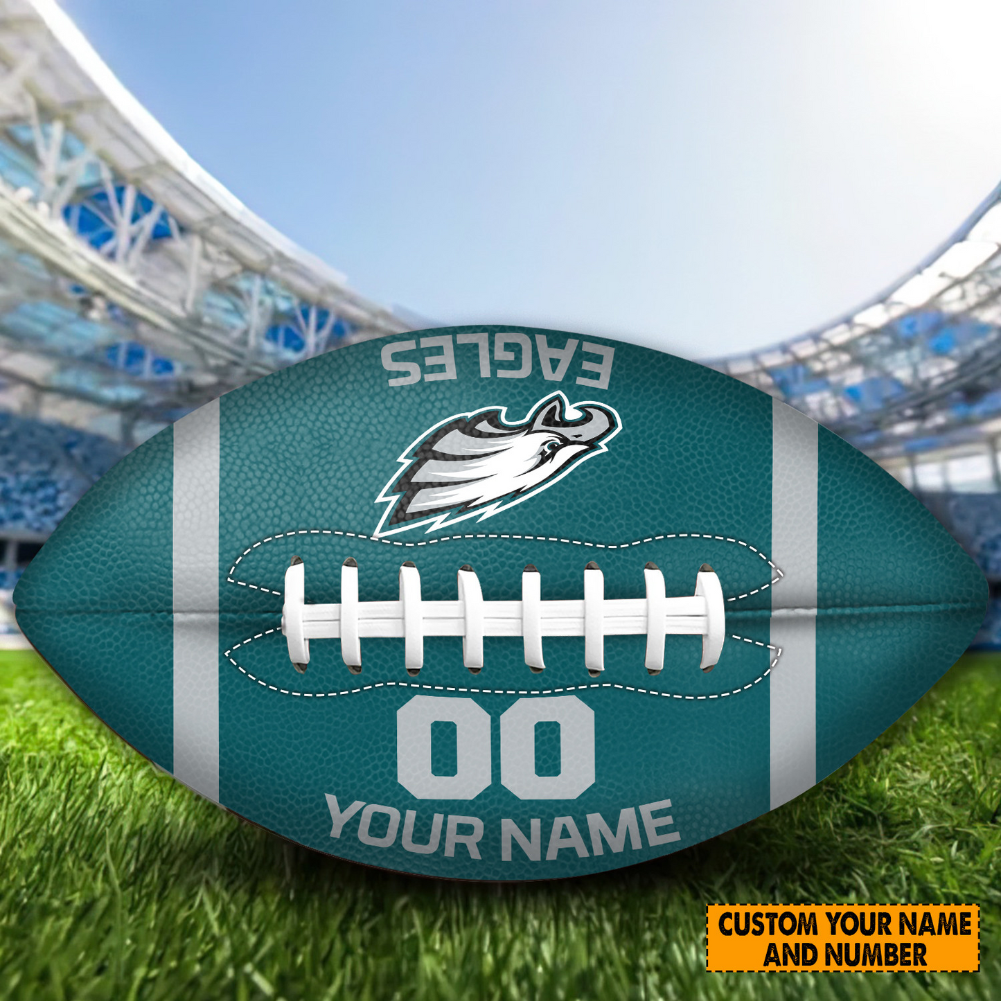 PREMIUM NFL X PHI Personalized Rugby Ball For Fan - Limited Edition NDT TDT