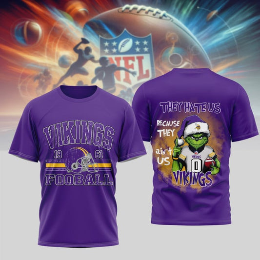 PREMIUM NFL X VIKI GRINCH 3D SHIRT NDT NHM