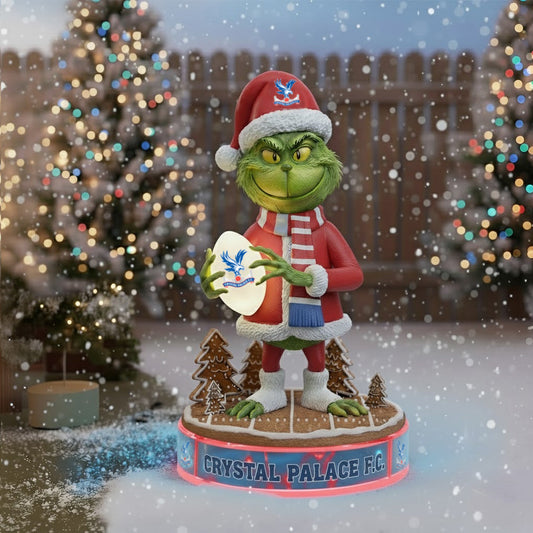 PREMIUM EPL X CRYS Holiday Spirit Collectible Grinch Statue led light NDT NHM 111125