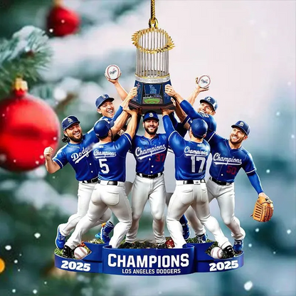PREMIUM MLB X LA World Series Champions Ornament 2025 NDT NHM 0411