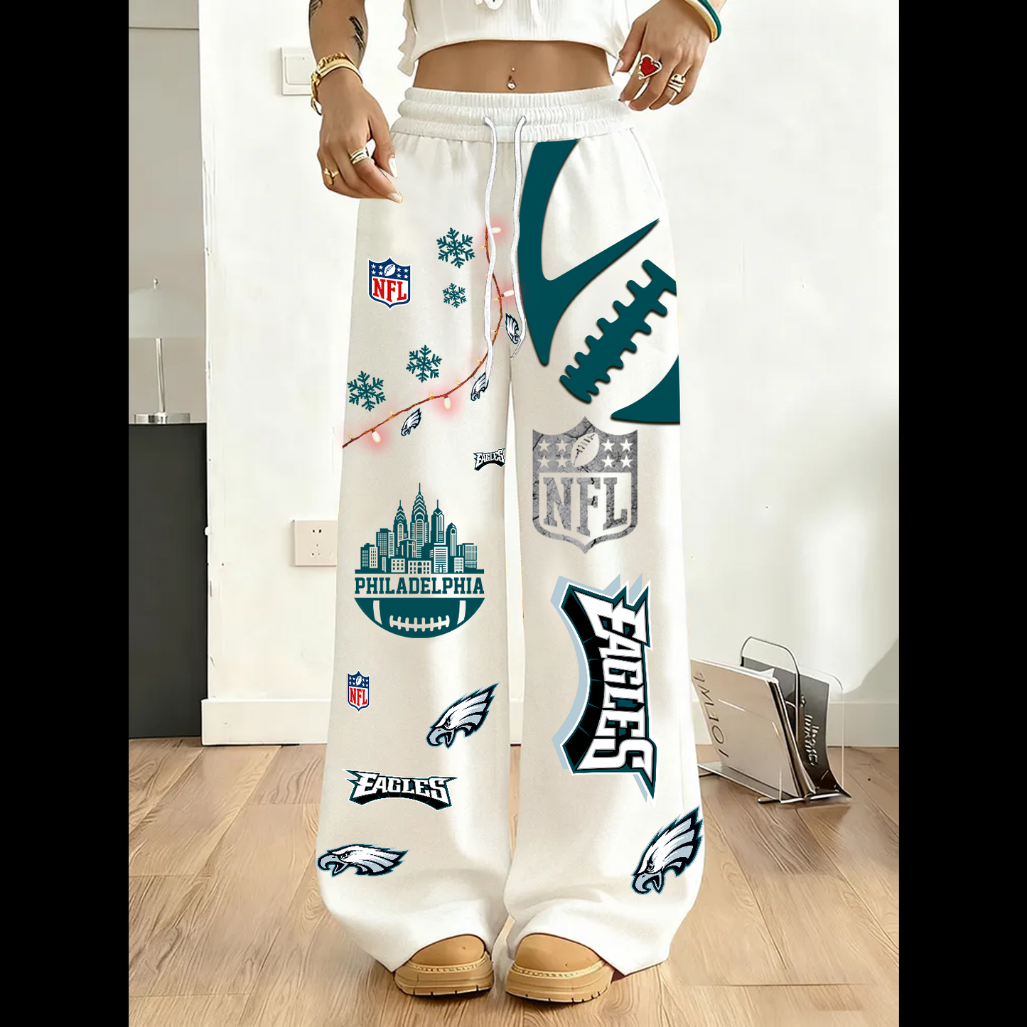 PREMIUM NFL X PHI 3D Casual Graphic Sweatpants V3 NDT TDT 101125