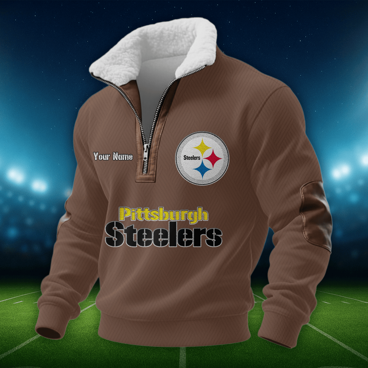 PS NFL Men Fur Collar Sweatshirt DDT CTND