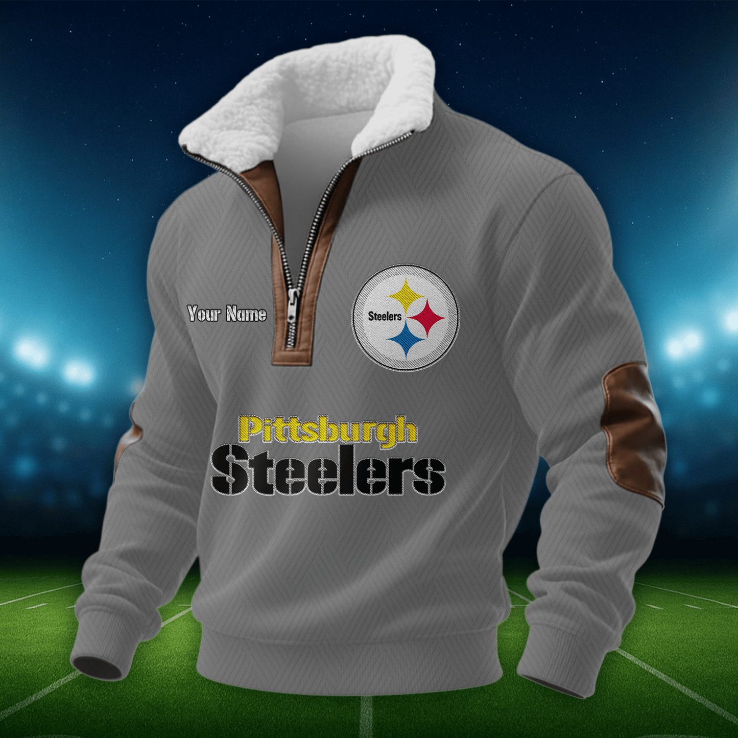 PS NFL Men Fur Collar Sweatshirt DDT CTND