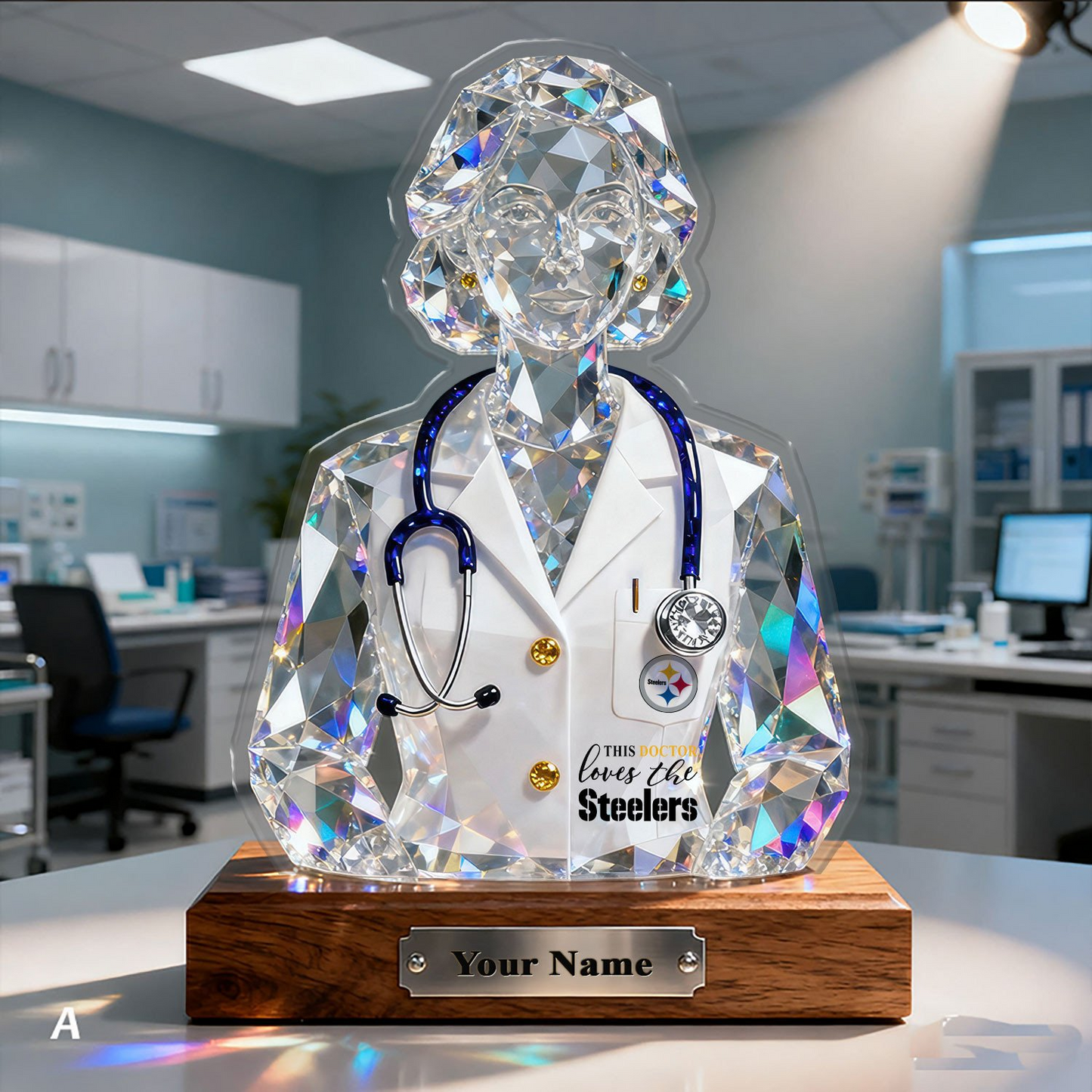 PS Premium NFL Doctor Crystal Style Desktop Ornament DDT 101125 HLPHUONG