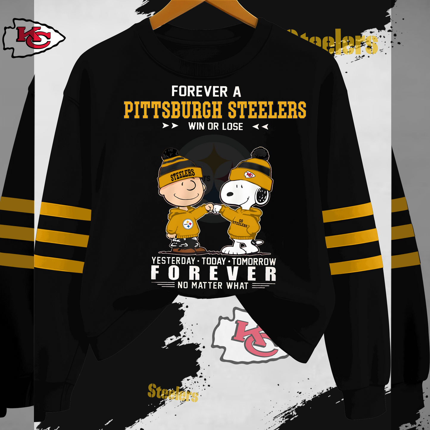 PS x NFL Fan Win Or Lose Yesterday Today Tomorrow Forever No Matter Sweatshirt DDT HLPHUONG