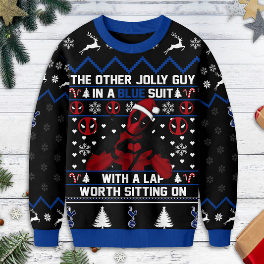 Premium EPL X TOT Deadpool Christmas Ugly Sweater NDT TDT125
