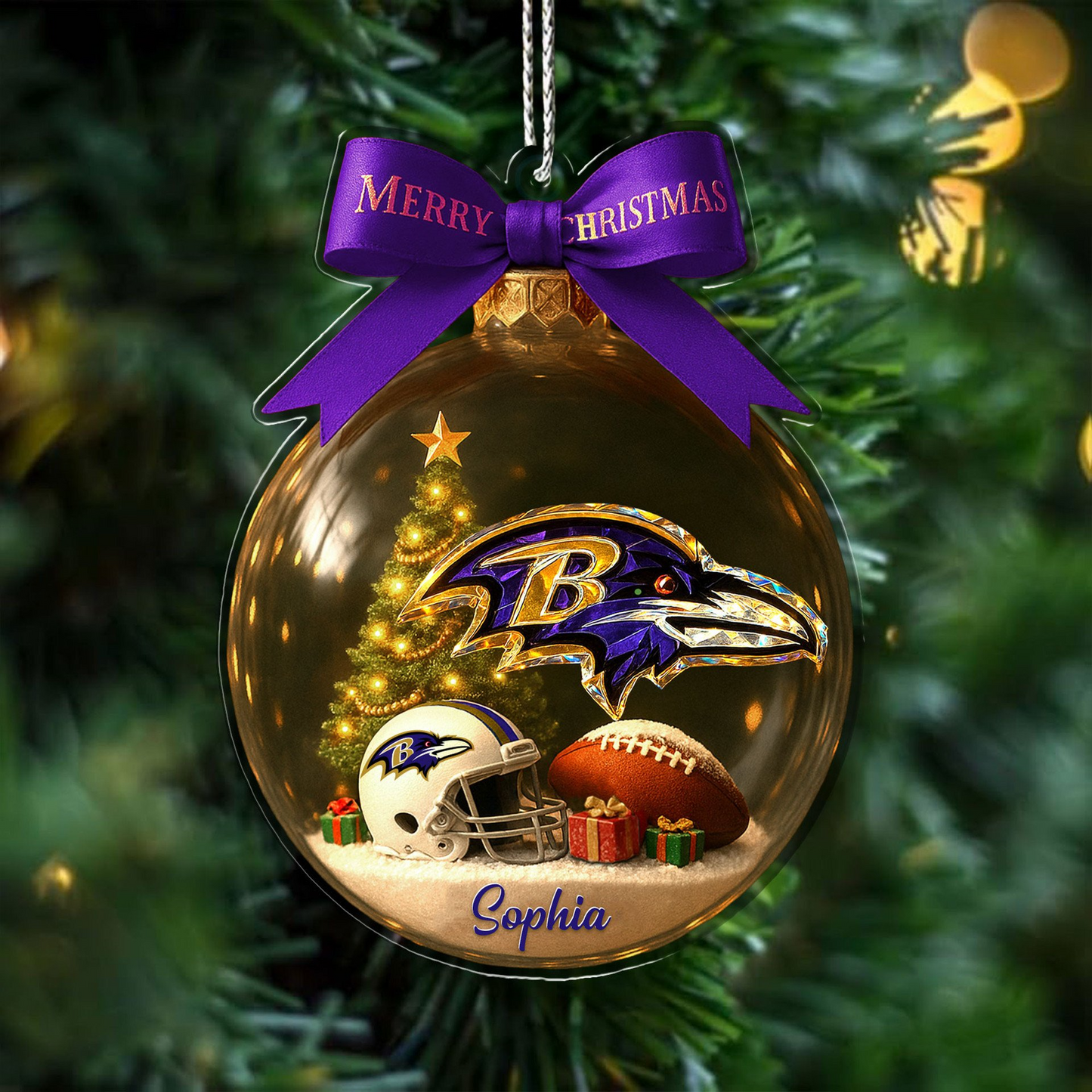 Premium NFL BAL Chrismast Ornament V4 NMD TTV