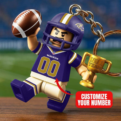 Premium NFL BAL Lego No. 1 Key Chain V1 NMD NHM