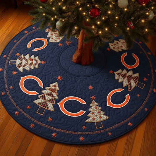 Premium NFL CHI Chrismast Tree Skirt V2 NMD NHM