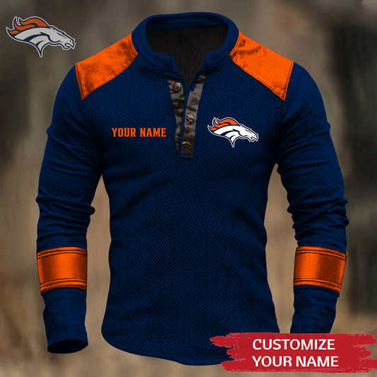 Premium NFL DEN Button Down Jacket V1 NMD NHM