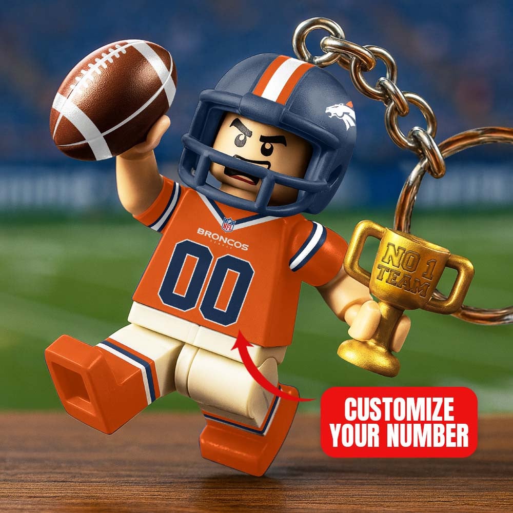 Premium NFL DEN Lego No. 1 Key Chain V1 NMD NHM