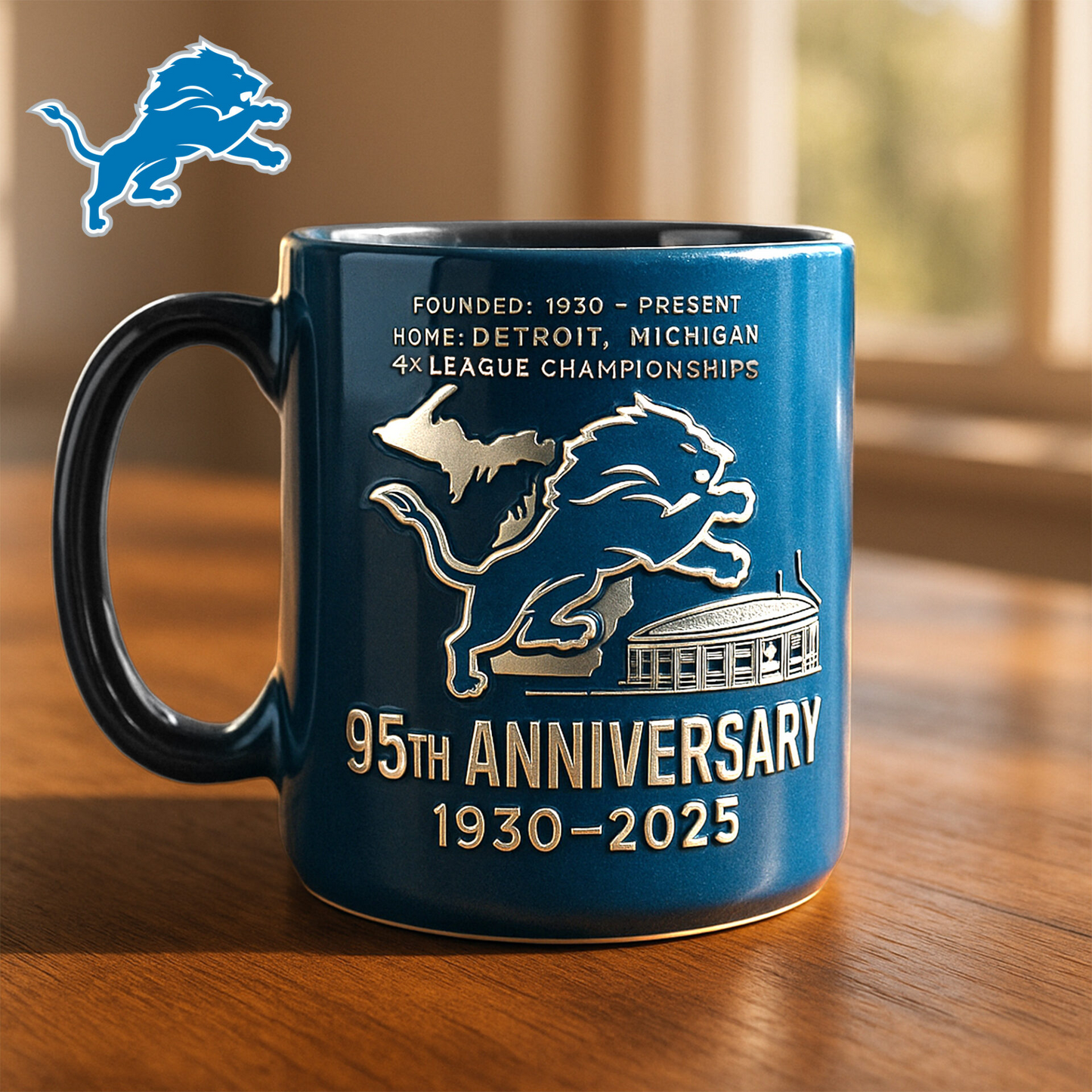 Premium NFL DET The Anniversary Mug V1 NMD TTV