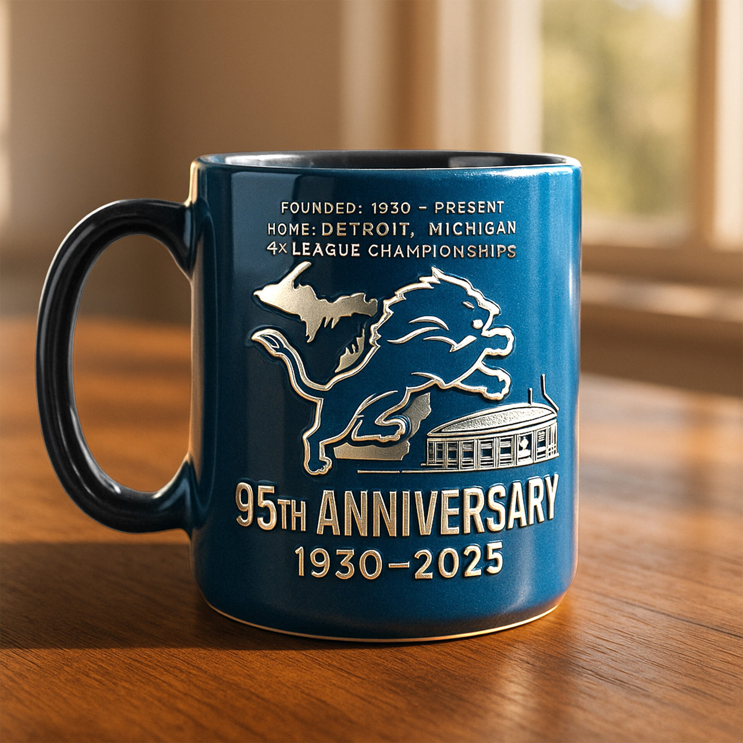 Premium NFL DET The Anniversary Mug V1 NMD TTV