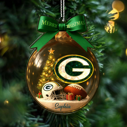 Premium NFL GB Chrismast Ornament V4 NMD TTV