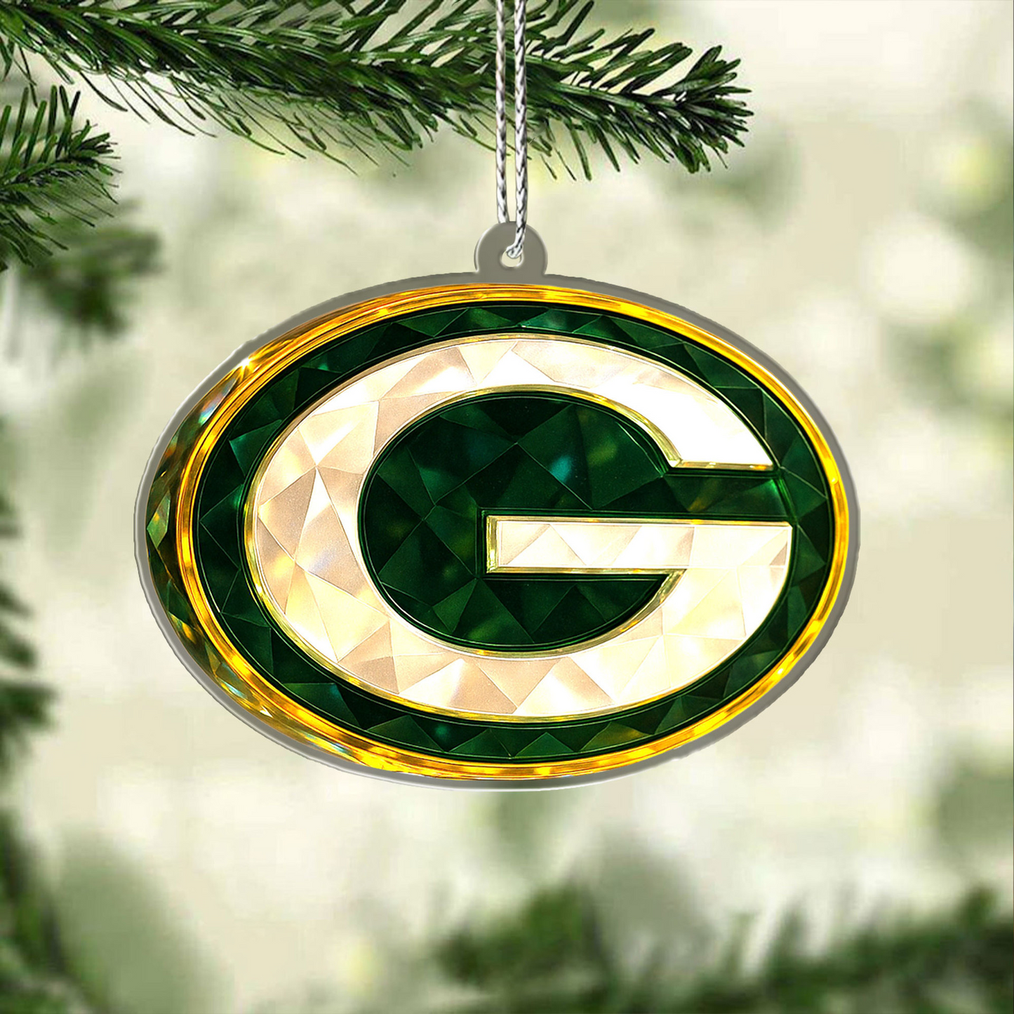 Premium NFL GB Chrismast Ornament V4 NMD TTV