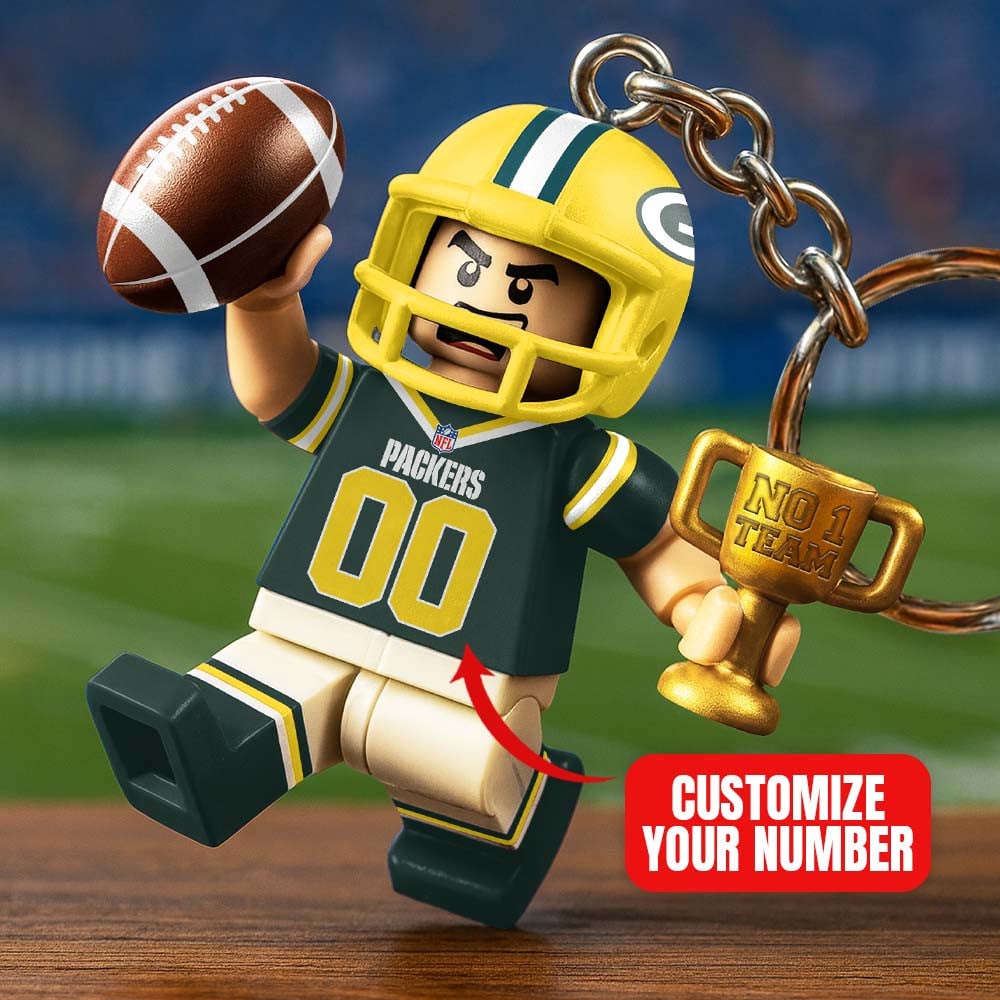 Premium NFL GB Lego No. 1 Key Chain V1 NMD NHM