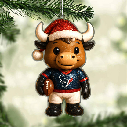 Premium NFL HOU Chrismast Ornament V4 NMD TTV