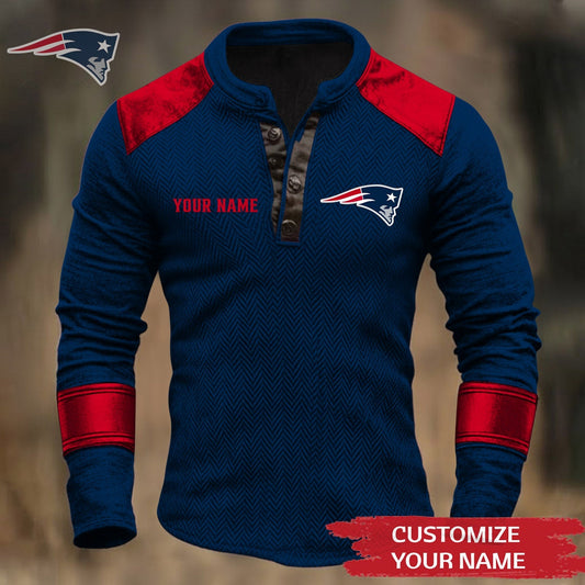 Premium NFL NE Button Down Jacket V1 NMD NHM