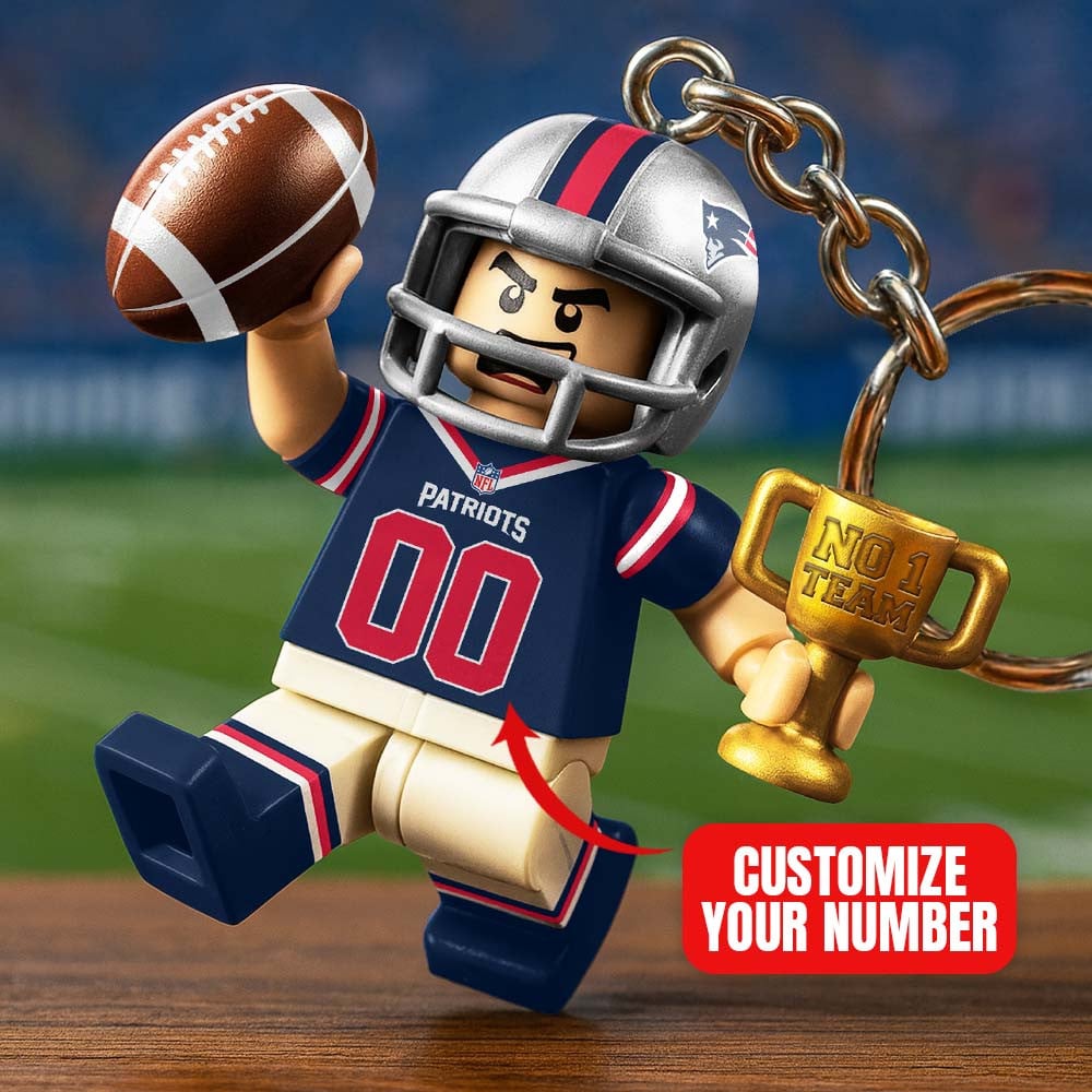 Premium NFL NE Lego No. 1 Key Chain V1 NMD NHM