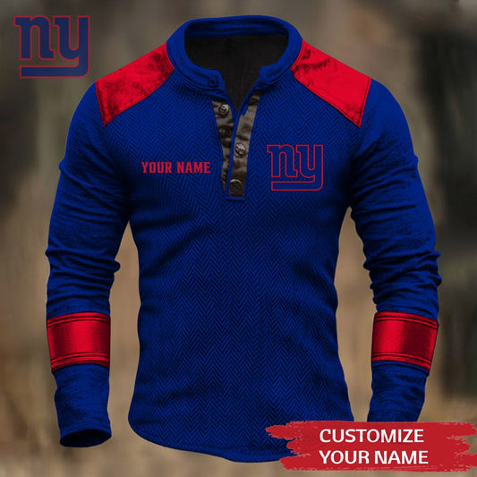 Premium NFL NYG Button Down Jacket V1 NMD NHM